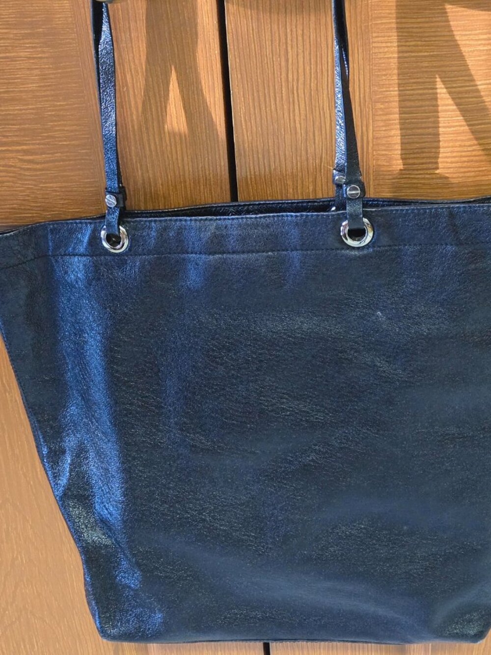 Tory Burch Black Leather Tote - Picture 2 of 9